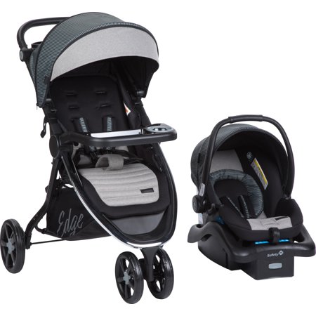 monbebe car seat stroller combo reviews Monbebe Edge Travel system, Gray and black pinstripe – Dorel Juvenile Monbebe