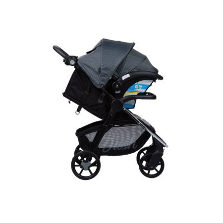 Monbebe Dash Travel System, Gray and Black Pinstripe