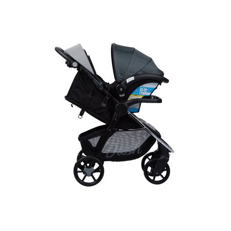 Monbebe Dash Travel System, Gray and Black Pinstripe