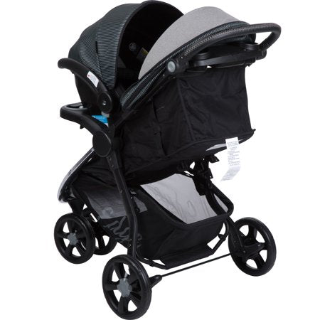 Pinstripe Black and Gray Travel System | Monbebe