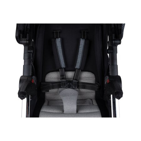 Monbebe Dash Travel System, Gray and Black Pinstripe