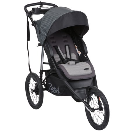 The Stroller includes protection from the elements with an extra-large retractable canopy with sun visor